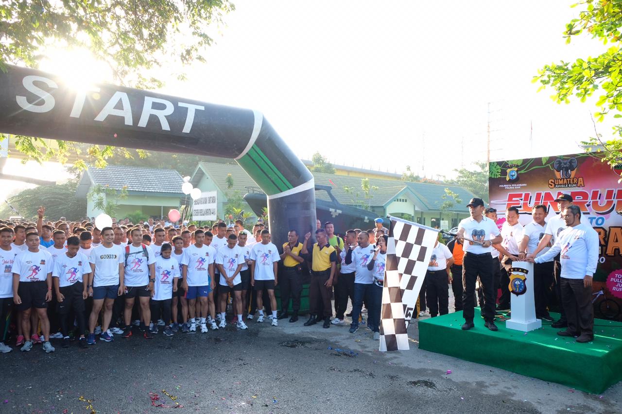 Wakapolda Riau Singgung Karhutla Saat Pembukaan Fun Run Road to Sumatera Polresta Pekanbaru